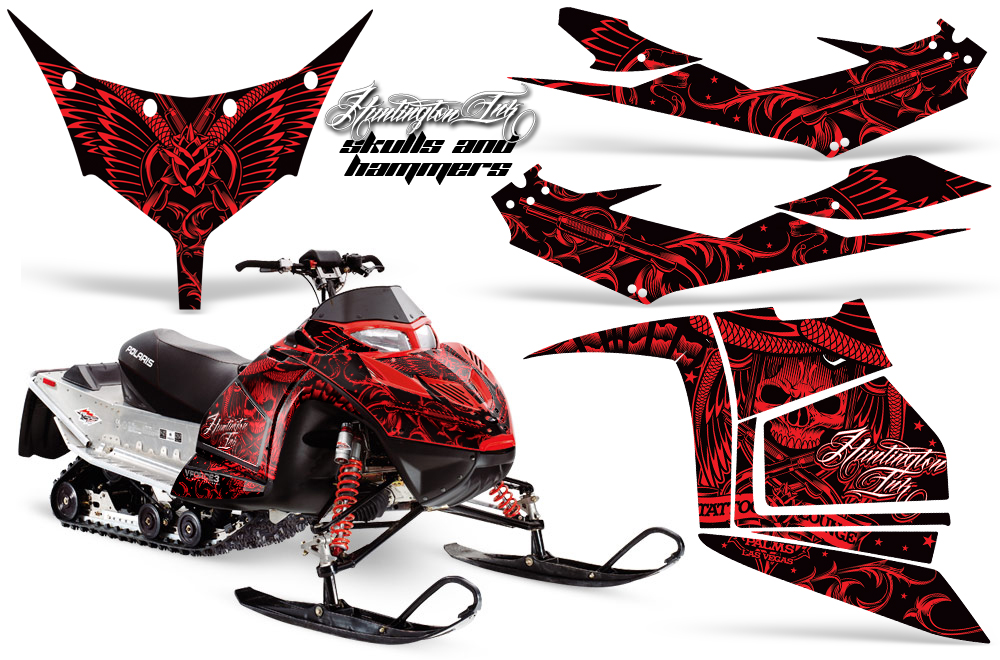 Polaris IQ Race Graphic Kit RED HuntingtonInk JPG